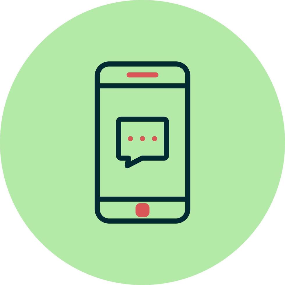 telefon chatt vektor ikon