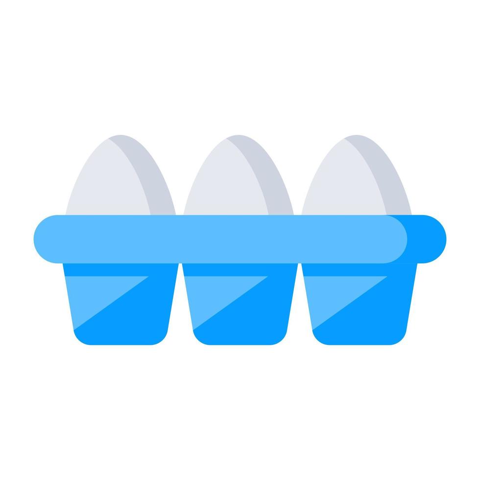 ein editierbar Design Symbol von Eier vektor