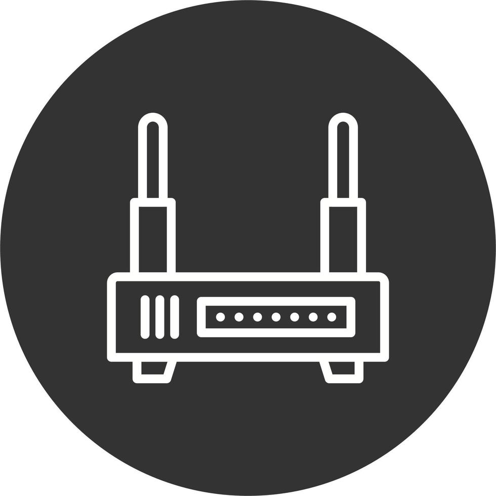 WLAN-Router-Vektorsymbol vektor