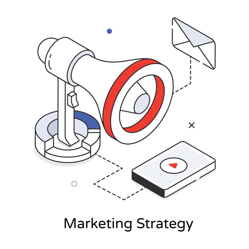 modisch Marketing Strategie vektor