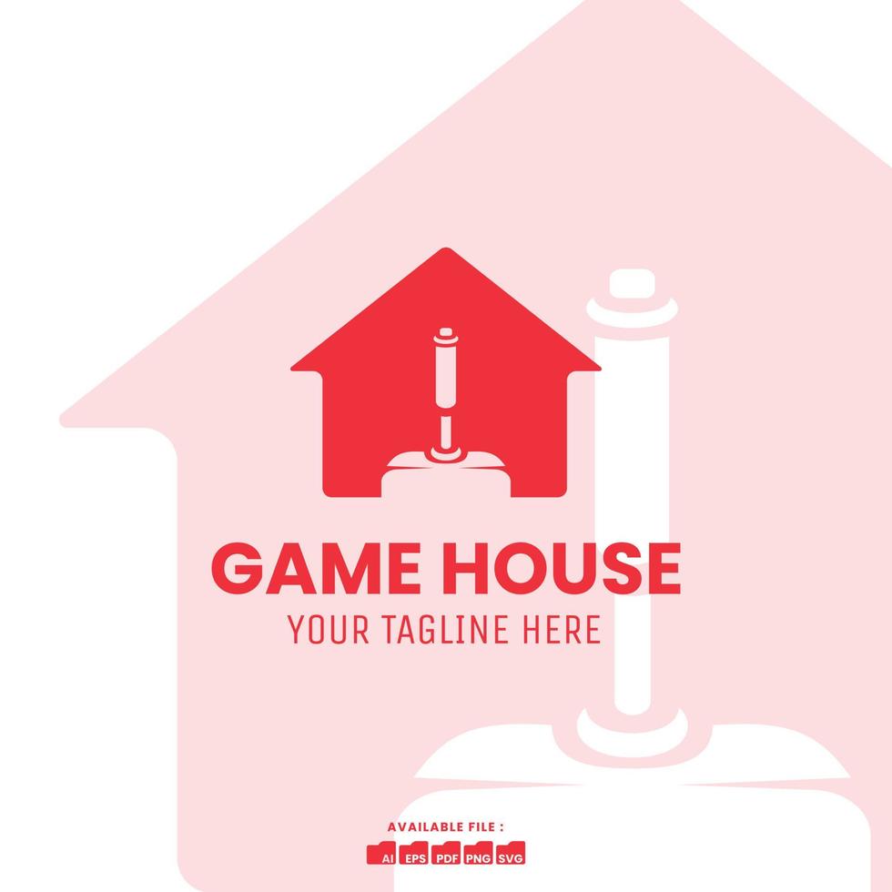 Vektor Logo Vorlage, zum Unternehmen, Geschäft und Symbol verwenden Spiel Haus