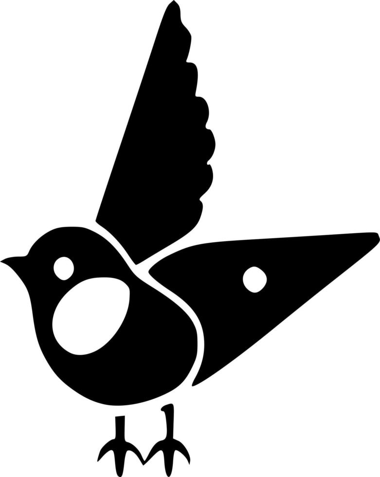 vektor illustration av fågel form