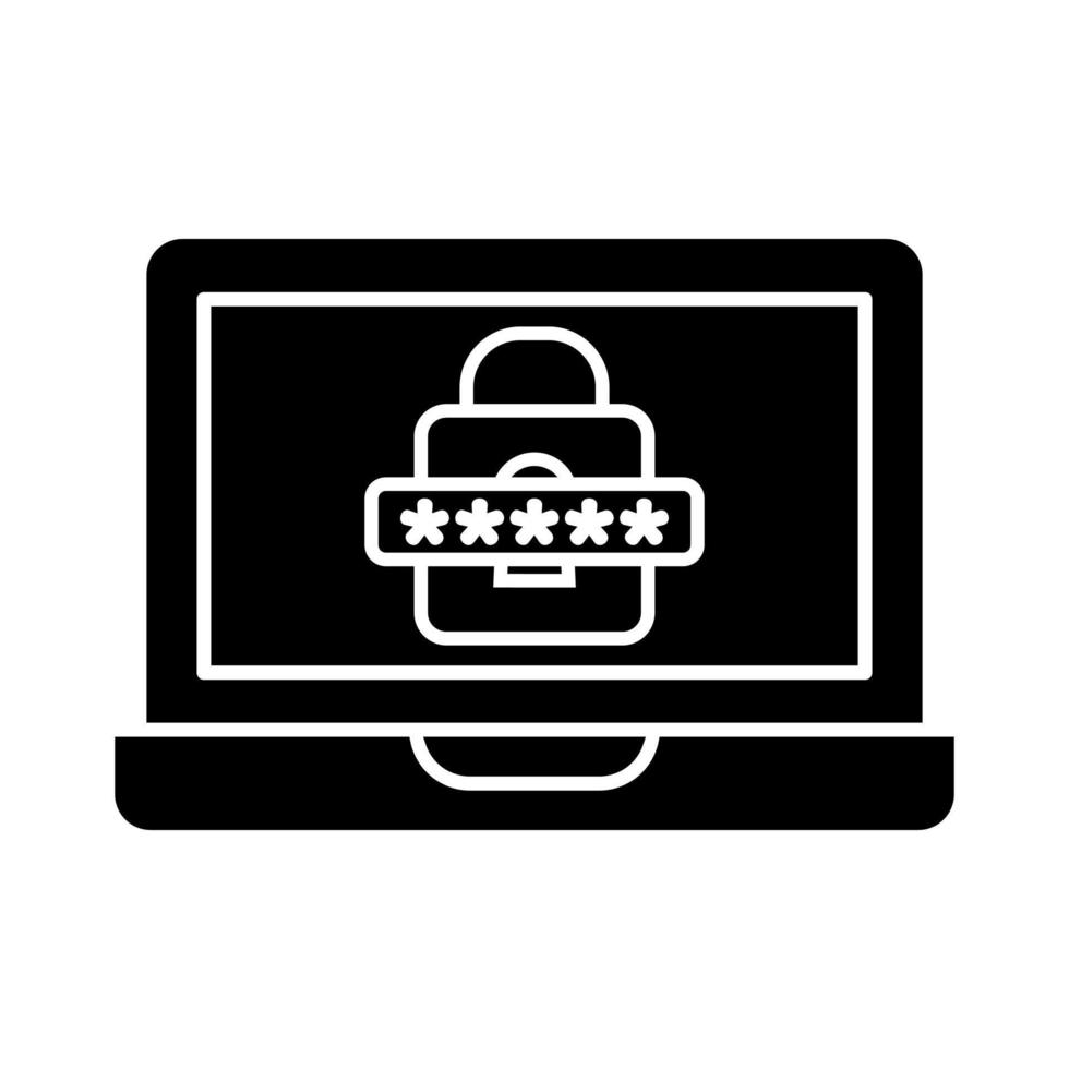 skydd ikon vektor . Lösenord illustration tecken samling. cyber säkerhet symbol eller logotyp.