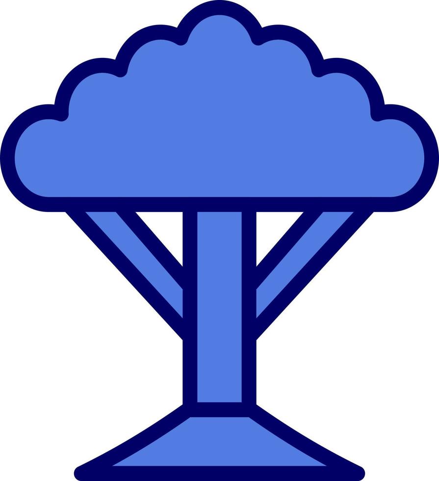 socotra träd vektor ikon