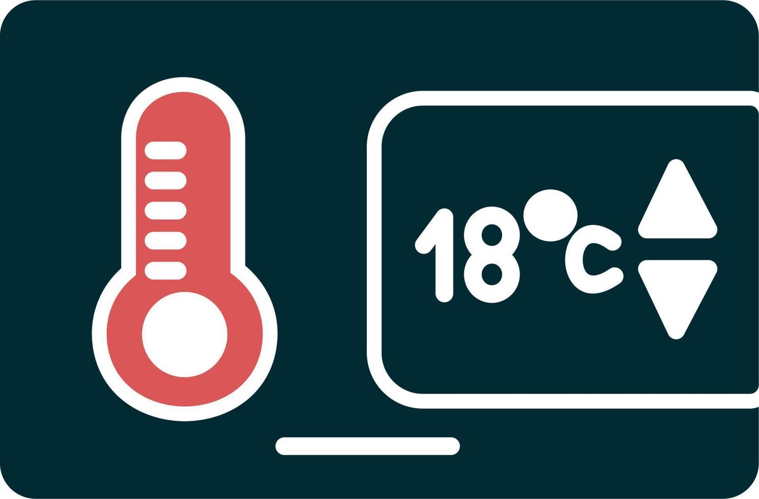 Vektorsymbol für die Temperaturregelung vektor