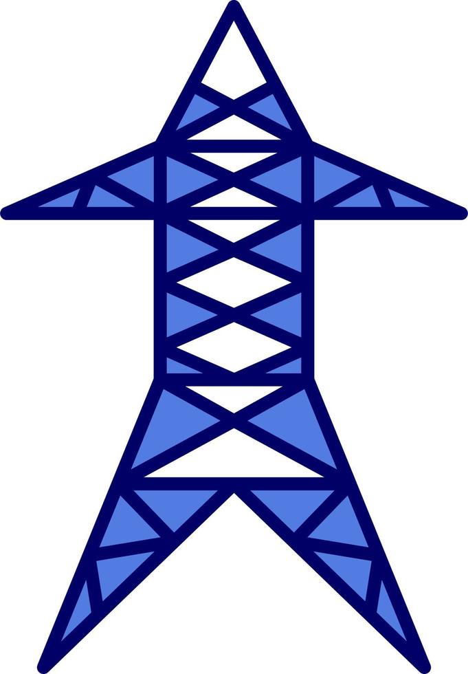 Vektorsymbol für elektrischen Turm vektor