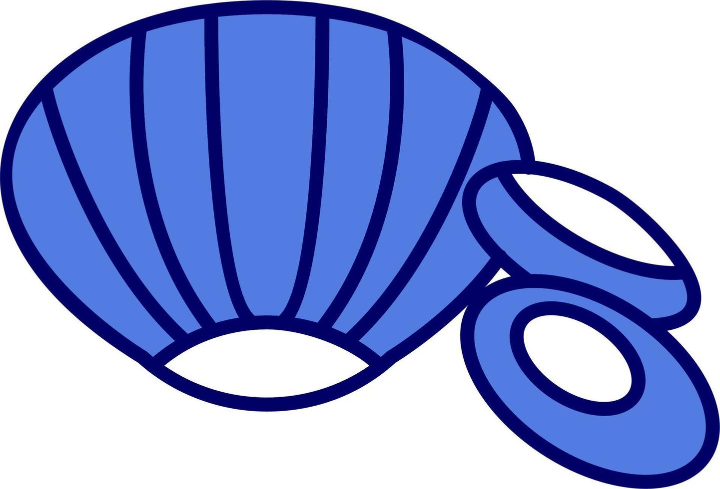 Symbol für Muschelvektor vektor