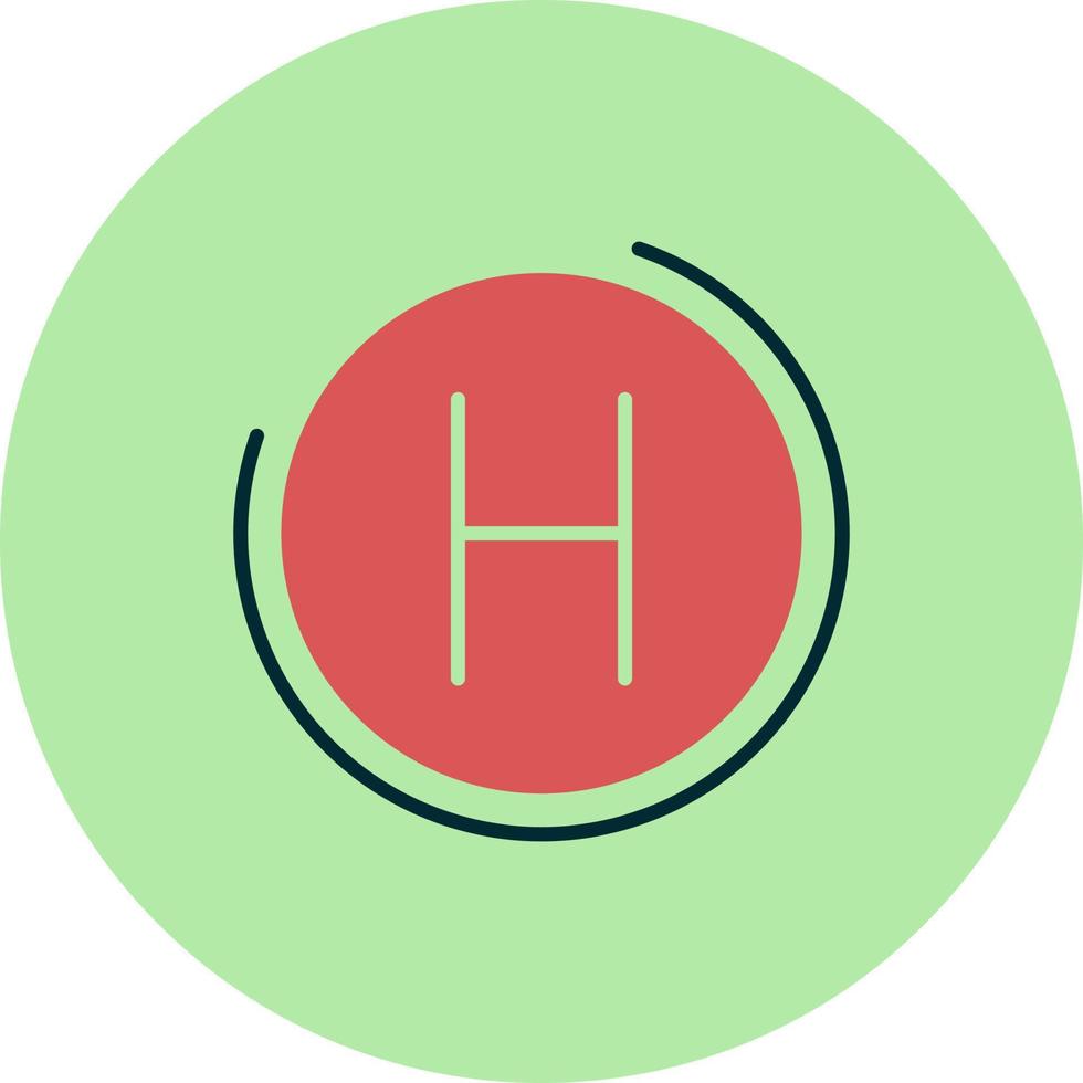 heliport vektor ikon