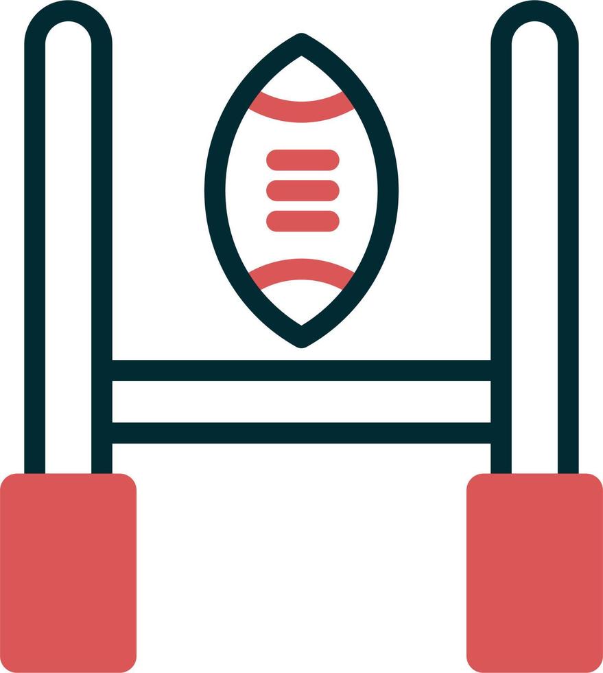 Rugby Tor Vektor Symbol