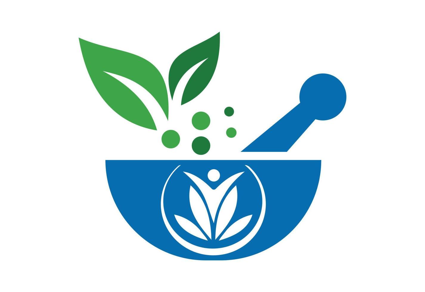 modern medizinisch und Gesundheit Pflege Center ayurvedisch Logo Design, Vektor Illustration