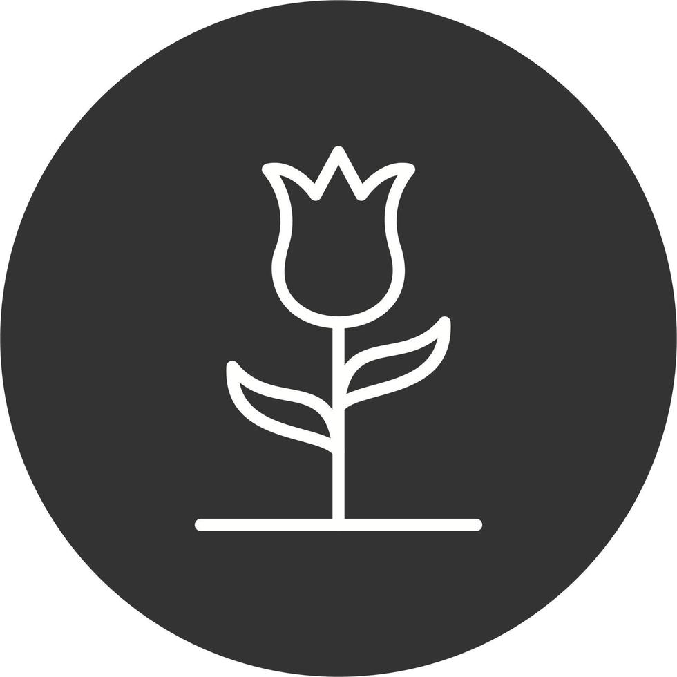 Symbol für Tulpenvektor vektor