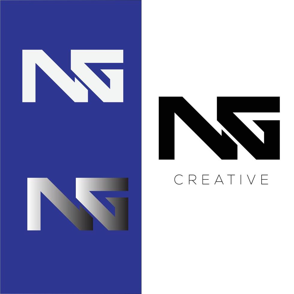 ng första logotyp vektor