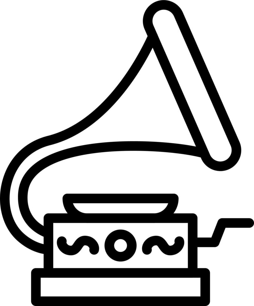 Grammophon-Vektor-Symbol vektor