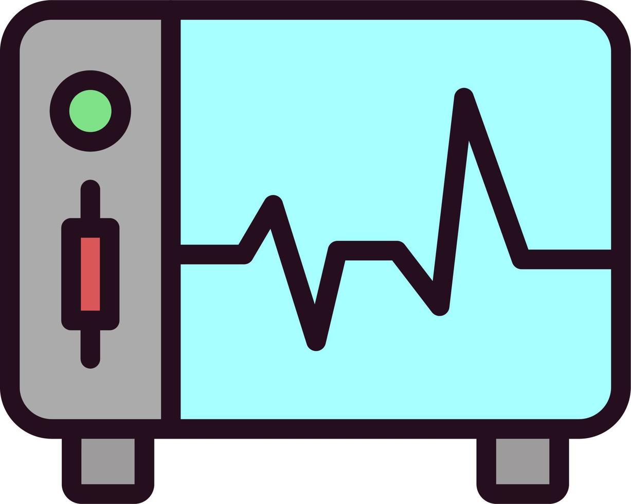 ecg övervaka vektor ikon