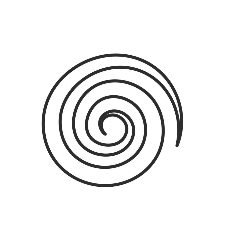 Wirbel Linie Symbol Vektor Illustration Element Design Vorlage