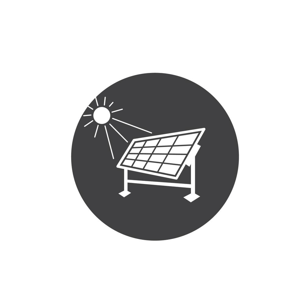 Solar- Panel Symbol Vektor Design Vorlage