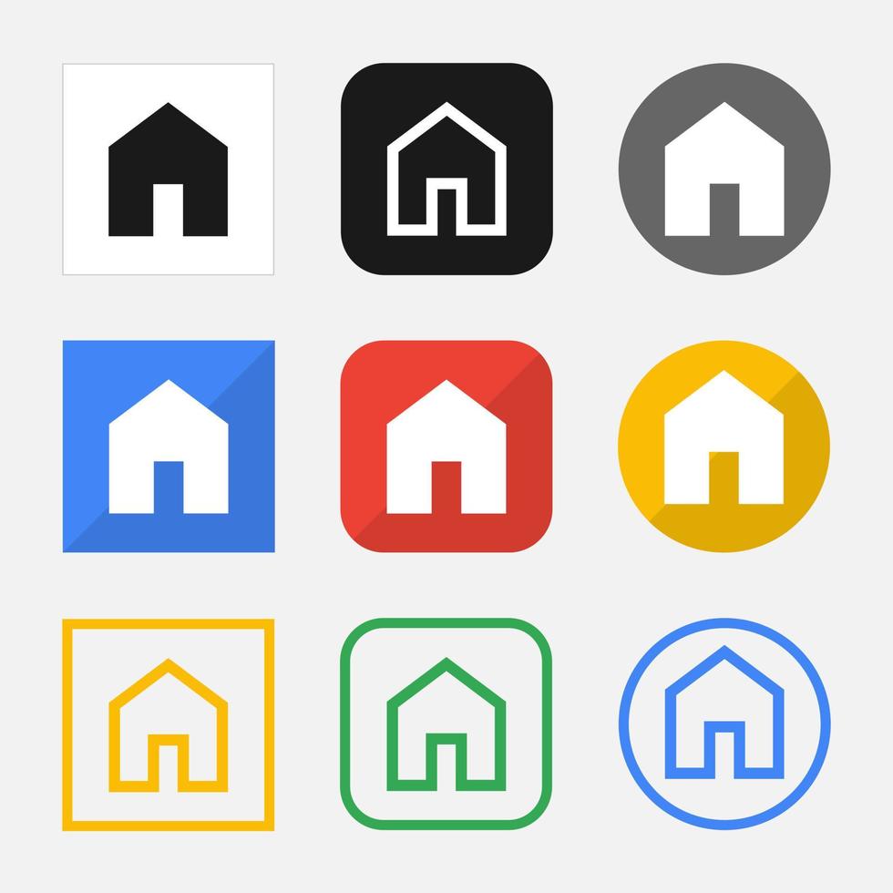 einstellen von Zuhause Symbole zum Ihre Netz Seite? ˅ oder Handy, Mobiltelefon App vektor