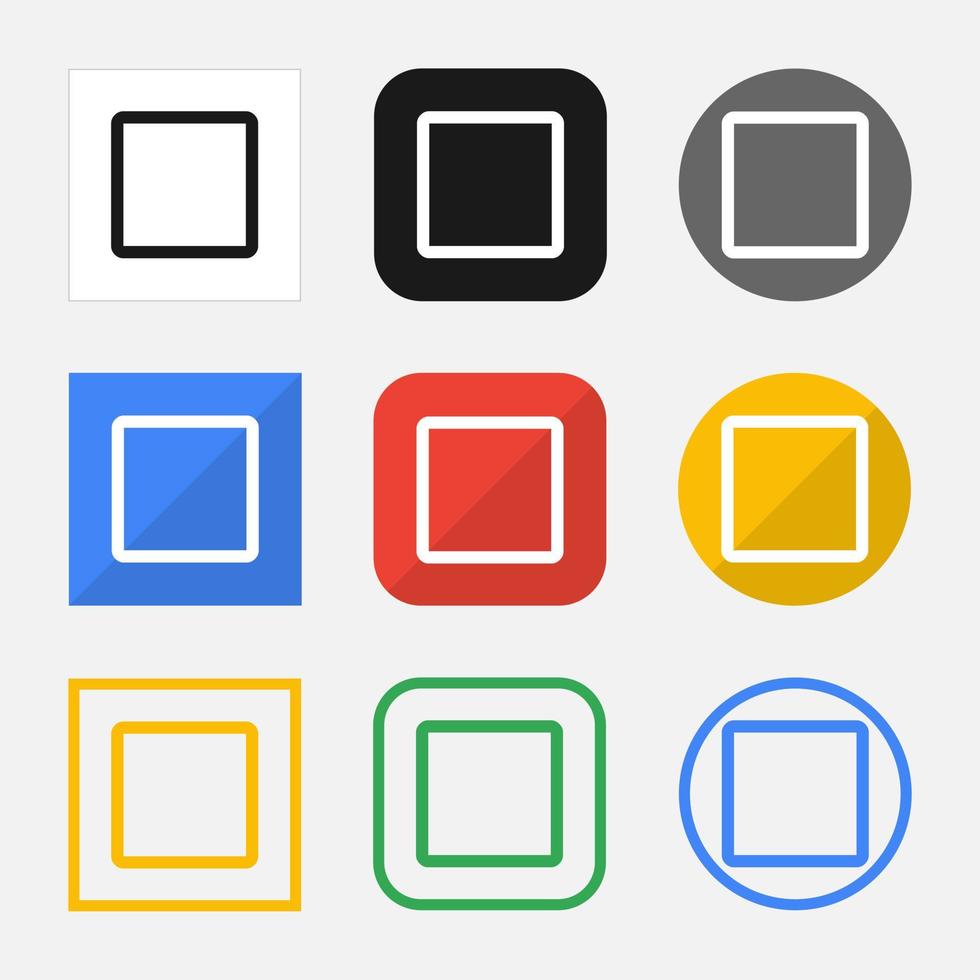 uppsättning av kolla upp låda ikoner för din webb webbplats eller mobil app vektor