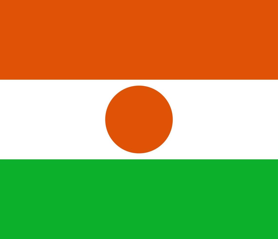 niger flagge einfache illustration für den unabhängigkeitstag oder die wahl vektor