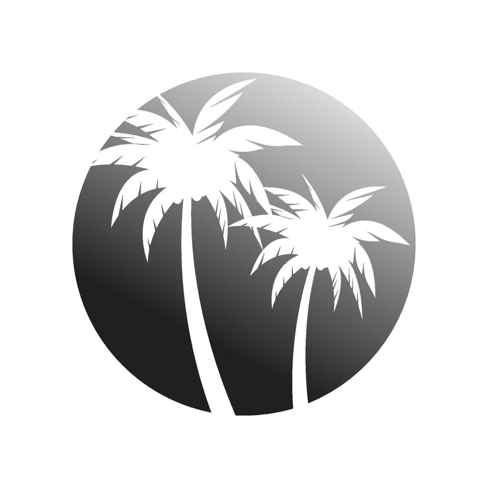 Palme Baum Sommer- Logo und Symbol Vorlage Vektor Design