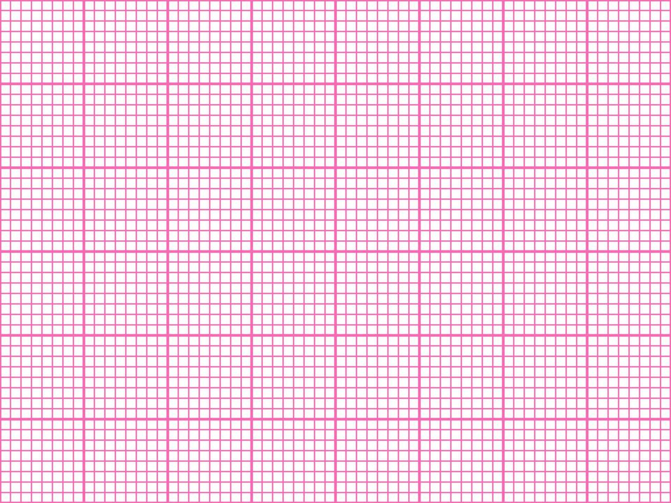 Rosa Farbe Graph Papier Über Weiß Hintergrund vektor