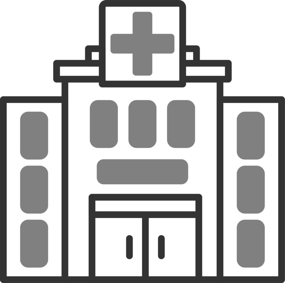 Krankenhaus-Vektor-Symbol vektor