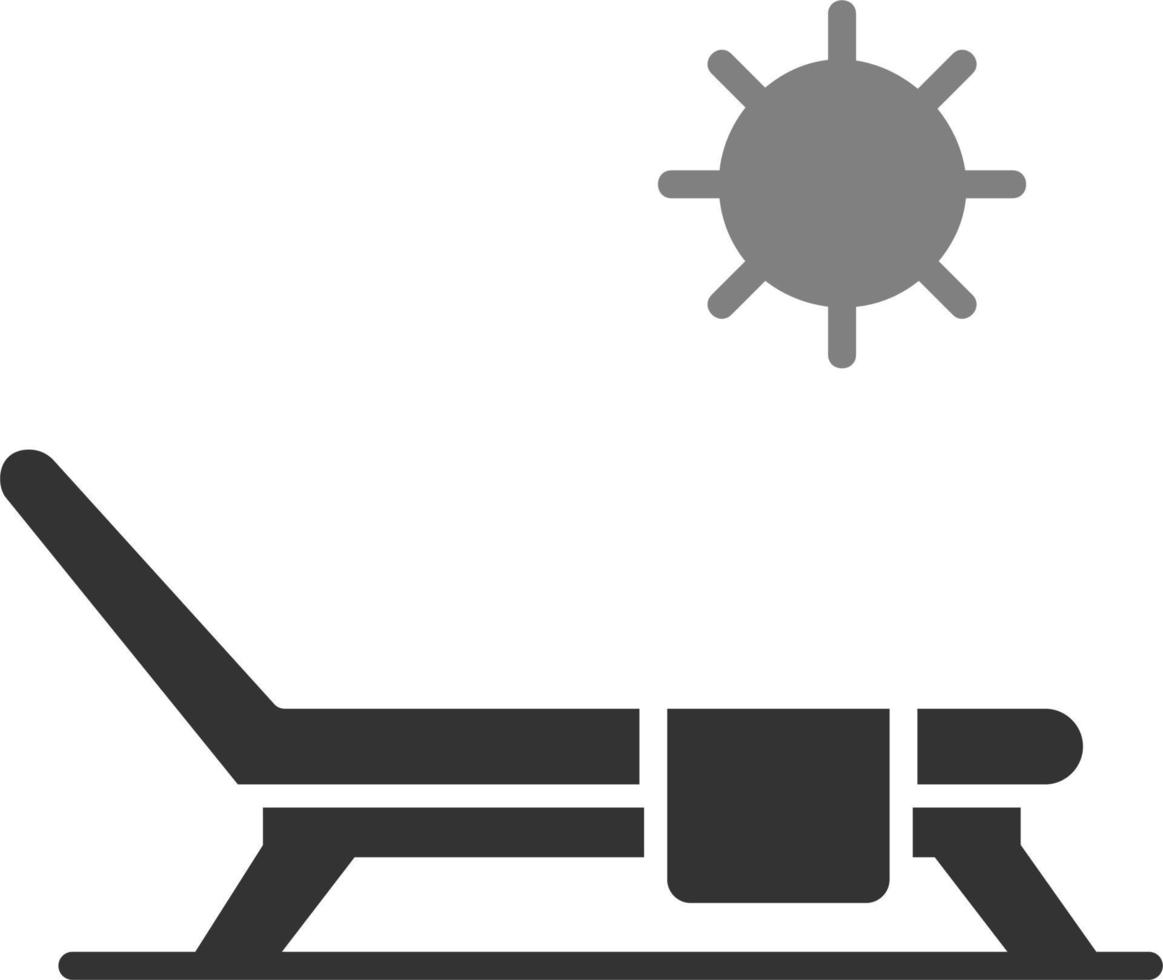 Sol säng vektor ikon