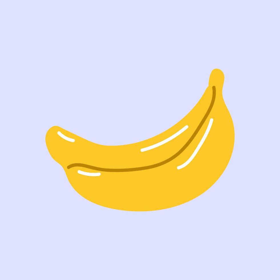 utsökt färsk mogen banan frukt vektor illustration design. tryckbar banan klistermärke