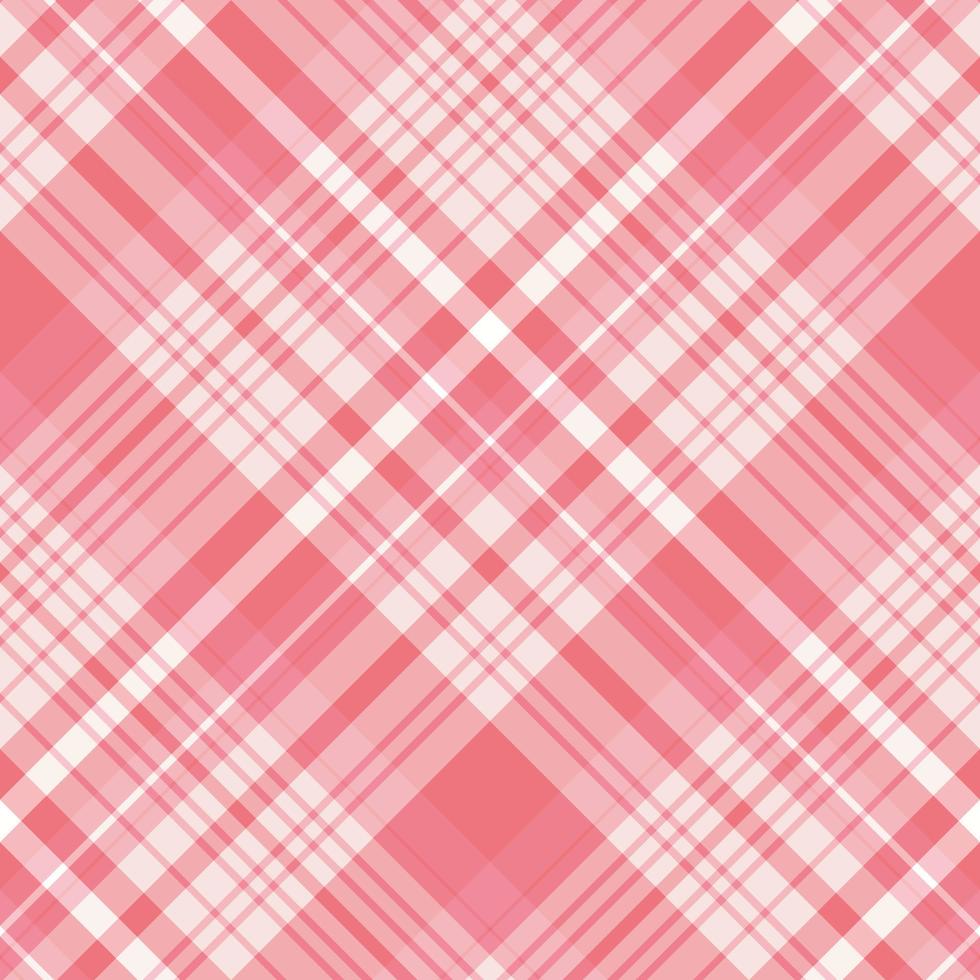 Nahtloses Muster in warmen rosa Farben für Plaid, Stoff, Textil, Kleidung, Tischdecke und andere Dinge. Vektorbild. 2 vektor