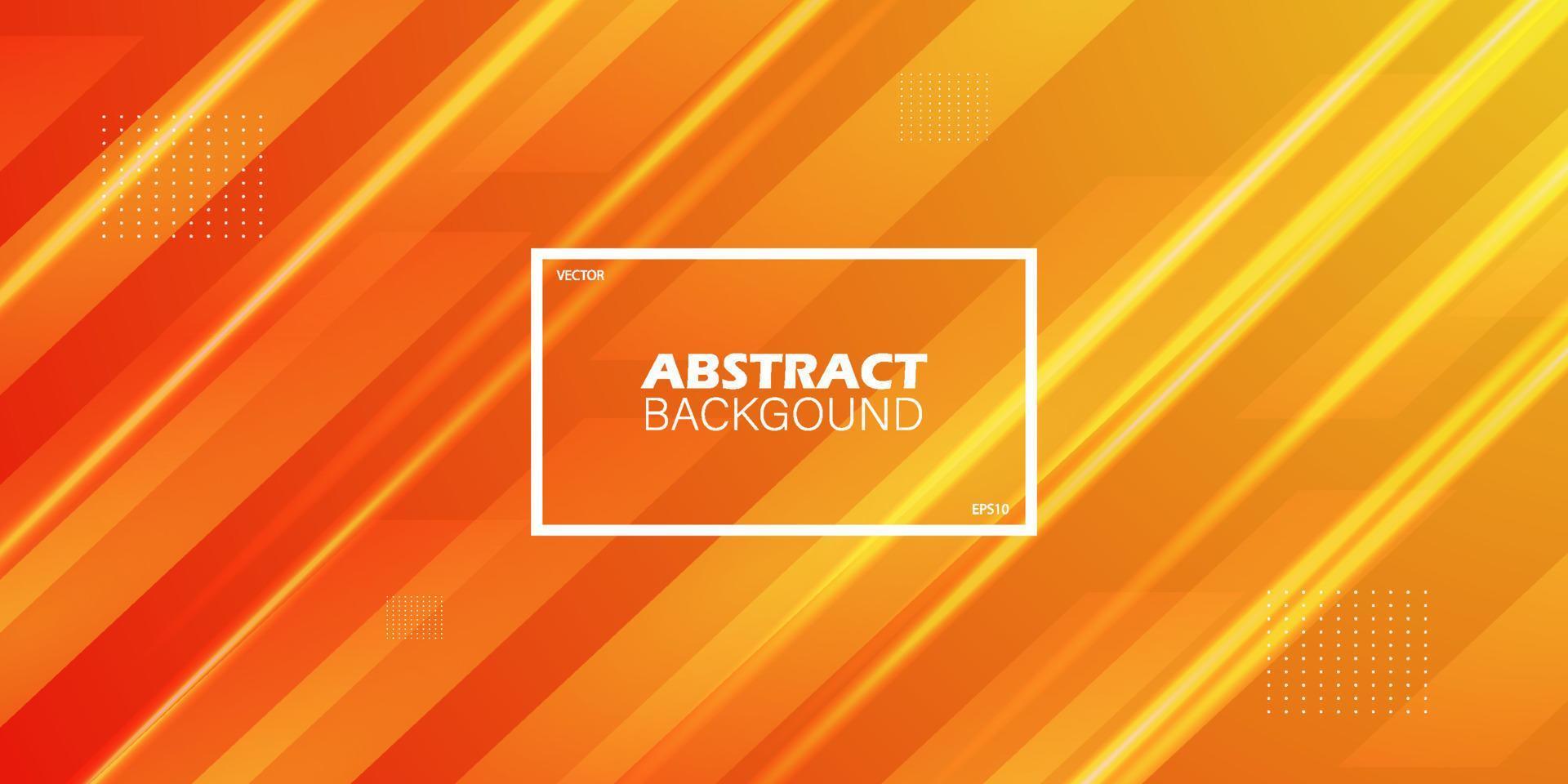 abstrakt Orange geometrisch Hintergrund mit einfach Platz Muster und lichter.bunt Orange Design. hell und modern 3d Konzept. eps10 Vektor