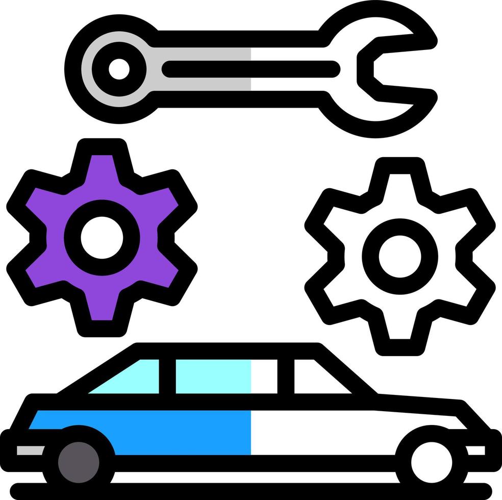 Auto Instandhaltung Vektor Symbol Design