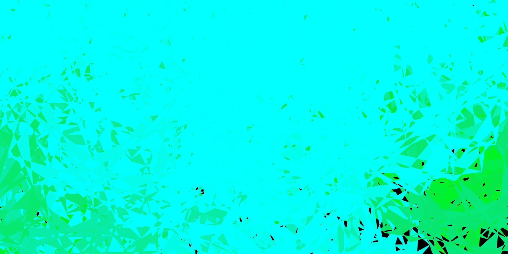 hellgrüner Vektorhintergrund mit Dreiecken, Linien. vektor