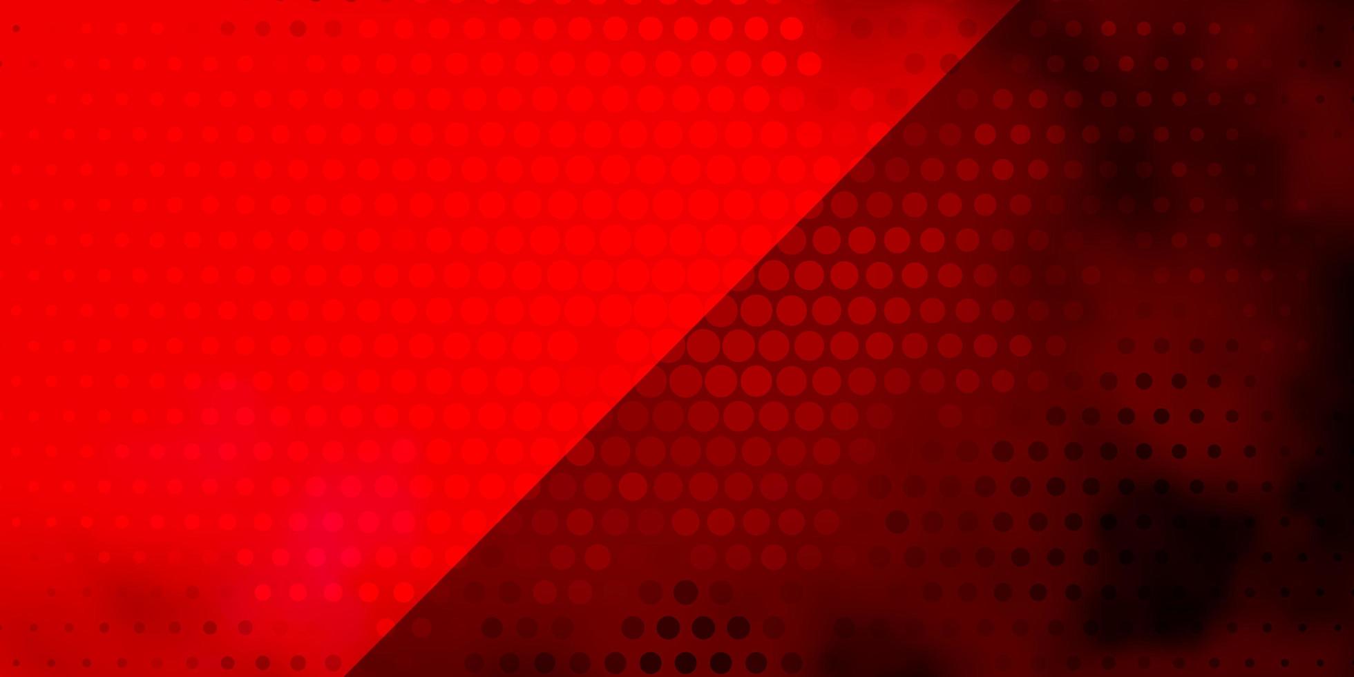 ljusrosa, röd vektorbakgrund med cirklar. vektor