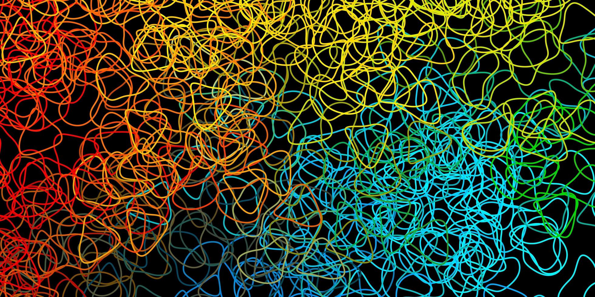mörkblå, gul vektorbakgrund med slumpmässiga former. vektor