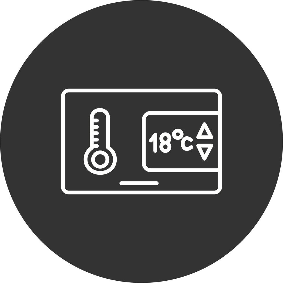 Vektorsymbol für die Temperaturregelung vektor