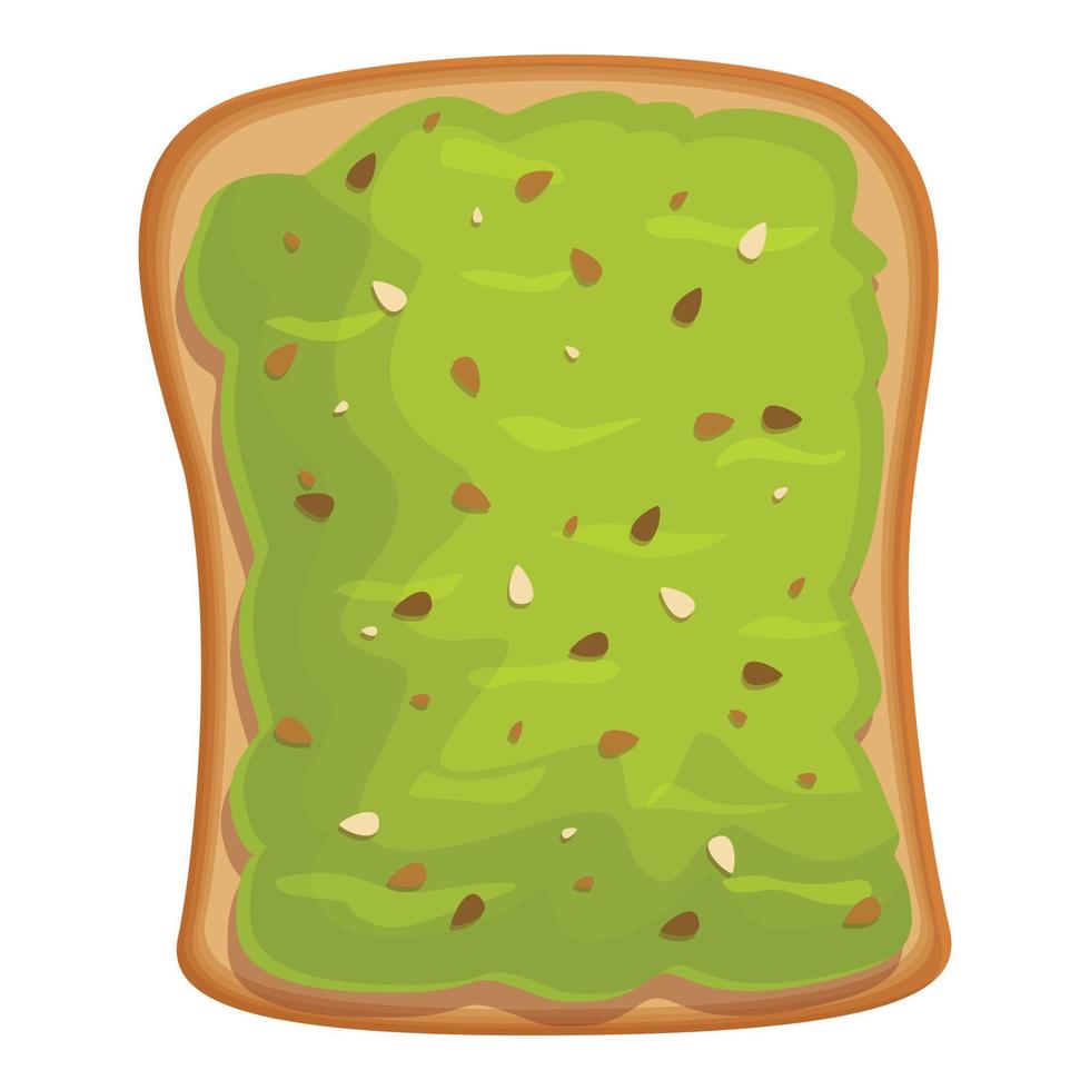 Avocado Toast Symbol Karikatur Vektor. Brot Essen vektor