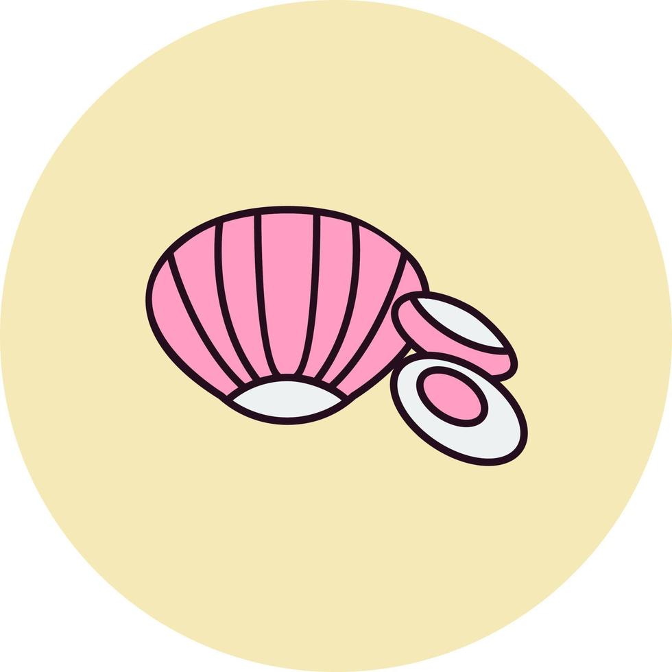 Symbol für Muschelvektor vektor