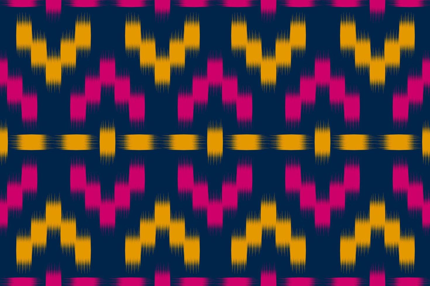 Stoff-Ikat-Musterkunst. geometrisches ethnisches nahtloses muster traditionell. amerikanischer, mexikanischer Stil. vektor