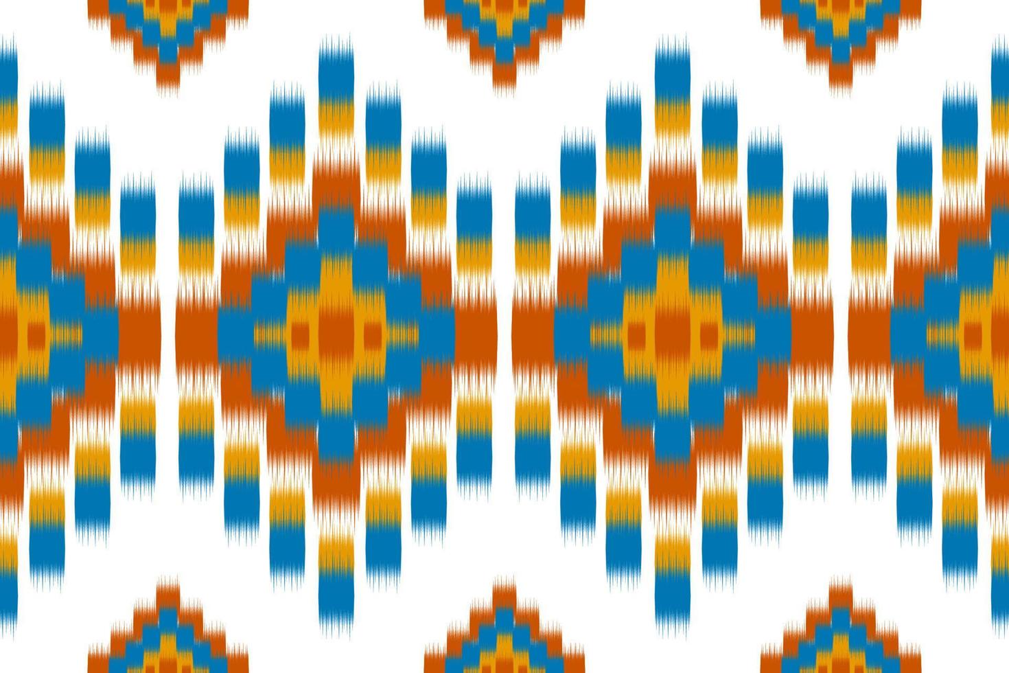 ethnisches ikat-nahtloses muster im stammes-. amerikanischer, mexikanischer Stil. Aztekischer geometrischer Ornamentdruck. vektor