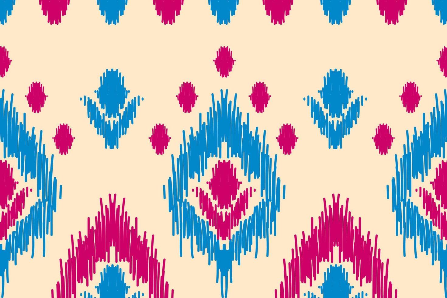 ethnisches ikat-nahtloses muster im stammes-. Aztekischer geometrischer ethnischer Ornamentdruck. Ikat-Musterstil. vektor