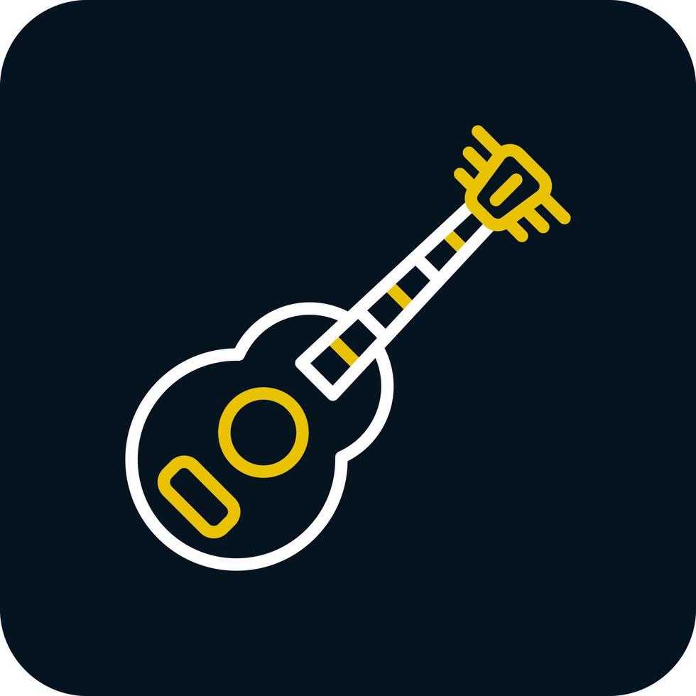 Gitarren-Vektor-Icon-Design vektor