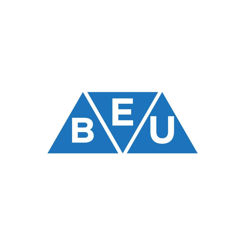 ebu Dreieck gestalten Logo Design auf Weiß Hintergrund. ebu kreativ Initialen Brief Logo Konzept.ebu Dreieck gestalten Logo Design auf Weiß Hintergrund. ebu kreativ Initialen Brief Logo Konzept. vektor