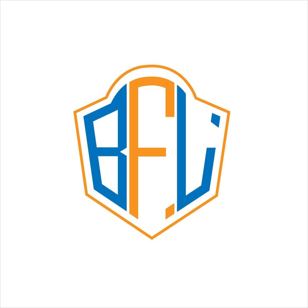 bfl abstrakt Monogramm Schild Logo Design auf Weiß Hintergrund. bfl kreativ Initialen Brief Logo. vektor