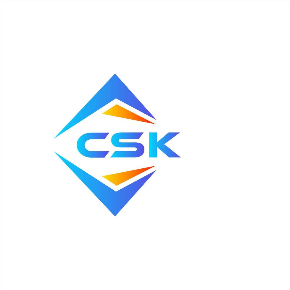 csk abstrakt teknologi logotyp design på vit bakgrund. csk kreativ initialer brev logotyp begrepp. vektor