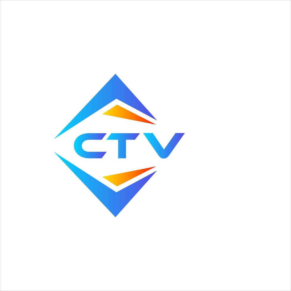 ctv abstrakt teknologi logotyp design på vit bakgrund. ctv kreativ initialer brev logotyp begrepp. vektor