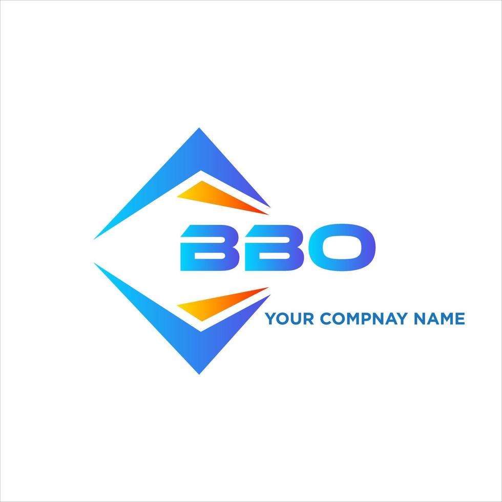 bbo abstrakt Technologie Logo Design auf Weiß Hintergrund. bbo kreativ Initialen Brief Logo Konzept. vektor
