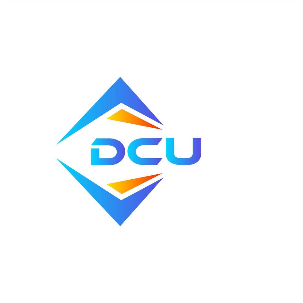 dcu abstrakt Technologie Logo Design auf Weiß Hintergrund. dcu kreativ Initialen Brief Logo Konzept. vektor