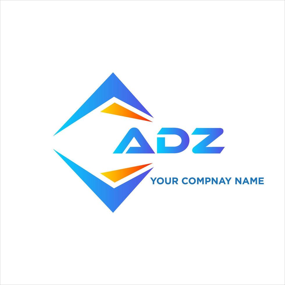 adz abstrakt teknologi logotyp design på vit bakgrund. adz kreativ initialer brev logotyp begrepp. vektor