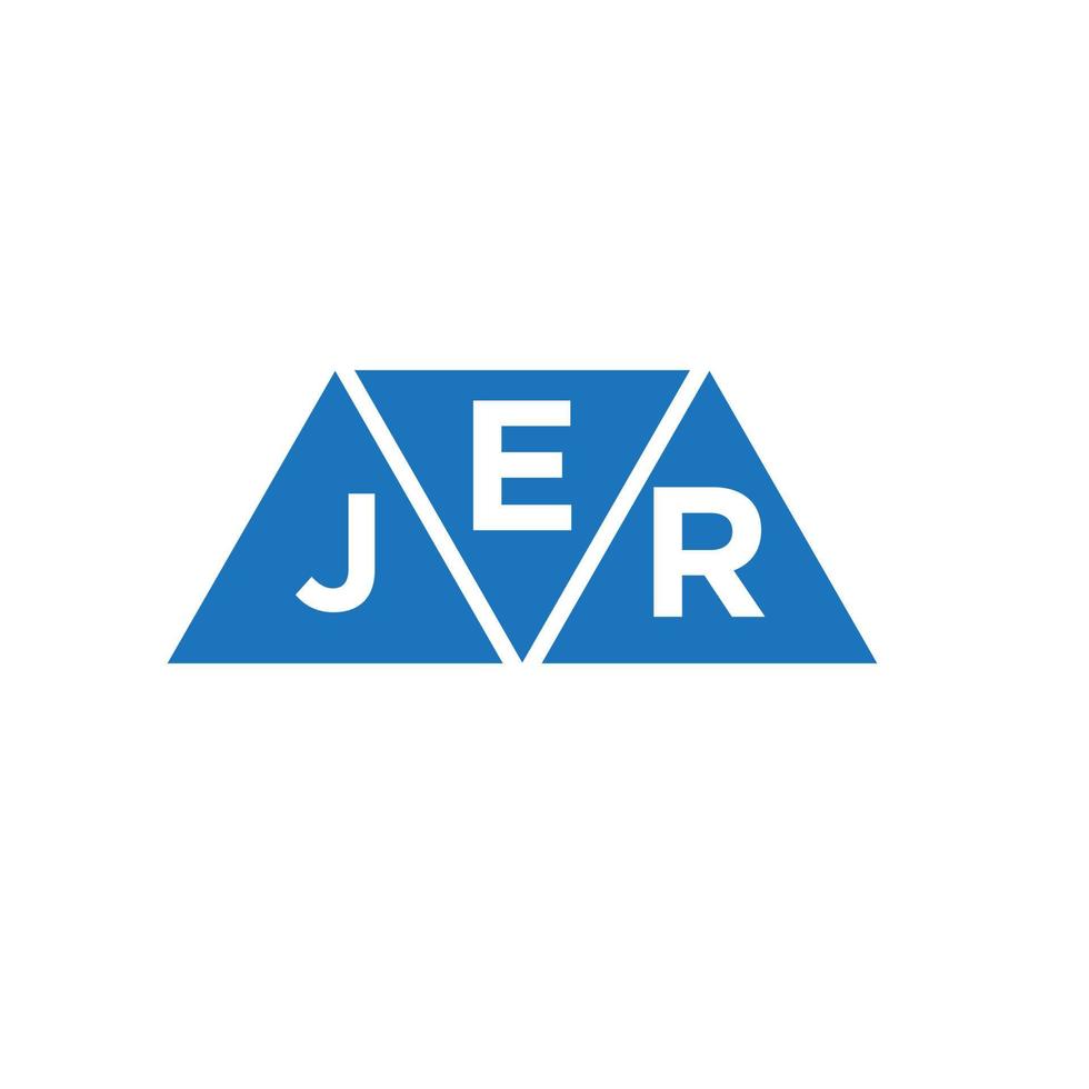 ejr triangel form logotyp design på vit bakgrund. ejr kreativ initialer brev logotyp concept.ejr triangel form logotyp design på vit bakgrund. ejr kreativ initialer brev logotyp begrepp. vektor