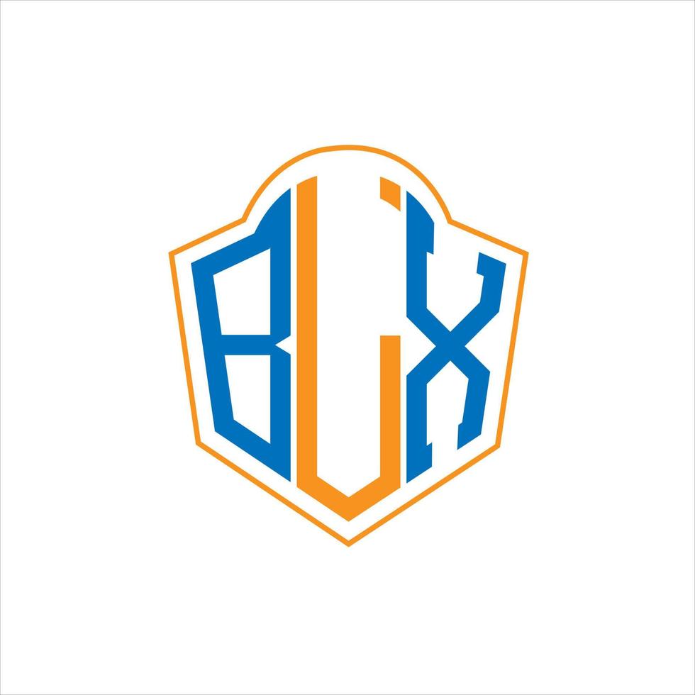 blx abstrakt monogram skydda logotyp design på vit bakgrund. blx kreativ initialer brev logotyp. vektor